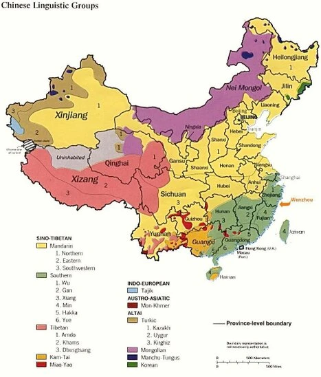 Gruppi linguistici in Cina